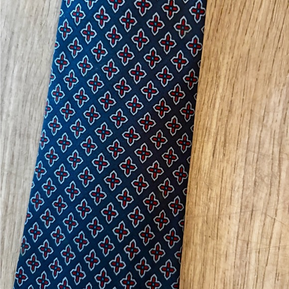 Brooks Brothers Brooksgate Navy Silk and Geometric Tie - Picture 2 of 6